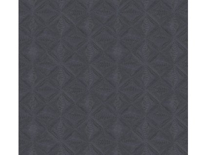 Geometrická vliesová tapeta na zeď, černá, etno, AMA105, Amani, Masureel, velikost 10,05 x 0,7 m