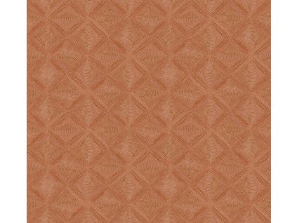 Geometrická vliesová tapeta na zeď, hnědo-červená, etno, AMA102, Amani, Masureel, velikost 10,05 x 0,7 m