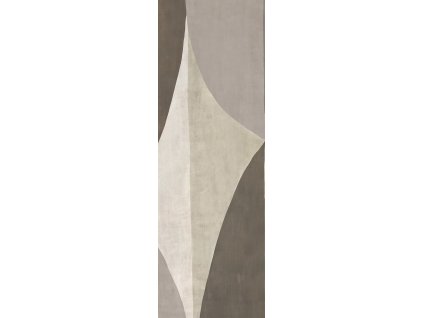 Geometrická vliesová obrazová tapeta na zeď, šedá, DGAMA3033-260, Amani, Masureel, velikost 1,06 x 2,6 m