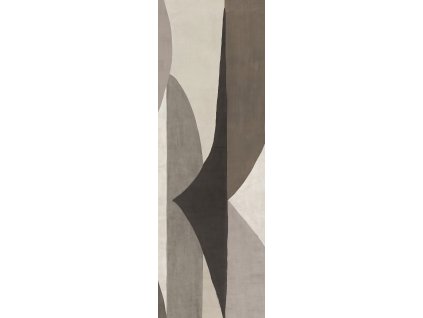 Geometrická vliesová obrazová tapeta na zeď, šedá, DGAMA3032-300, Amani, Masureel, velikost 1,06 x 3 m