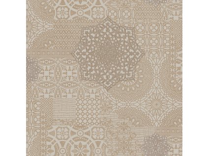 Luxusní vliesová tapeta na zeď, hnědo-béžová, imitace látky, 1409-3, Dante, AdaWall, velikost 10 x 1,06 m