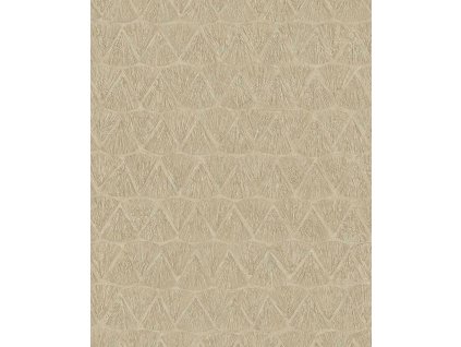 Geometrická vliesová tapeta na zeď, zlato-hnědá, 340344, Sensory Eijffinger, velikost 10 x 0,52 m