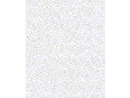 Geometrická vliesová tapeta na zeď, krémovo-stříbrná, 340340, Sensory Eijffinger, velikost 10 x 0,52 m