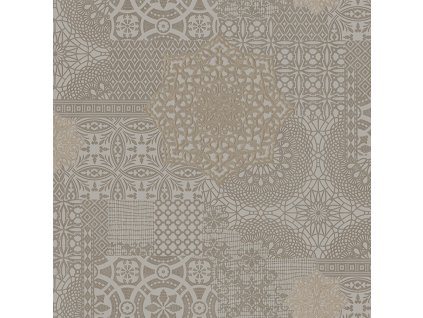 Luxusní vliesová tapeta na zeď, šedo-hnědá, imitace látky, 1409-4, Dante, AdaWall, velikost 10 x 1,06 m