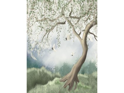 Vliesová obrazová tapeta na zeď, strom, CW6051-1, Cute Walls, Decoprint, velikost 2,12 x 2,8 m