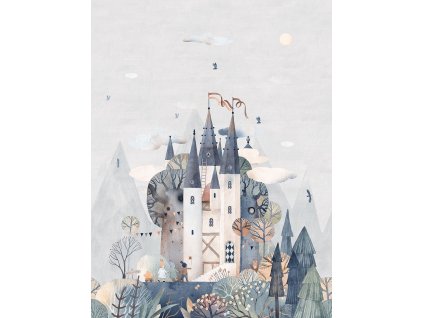Dětská vliesová obrazová tapeta na zeď, zvířátka, CW6005-2, Cute Walls, Decoprint, velikost 2,12 x 2,8 m