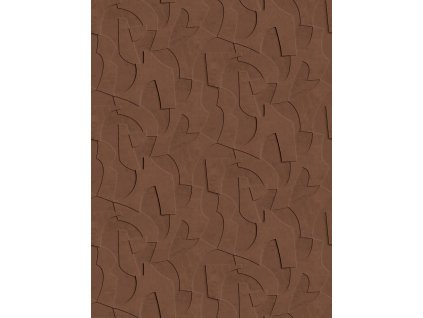 Geometrická vliesová obrazová tapeta na zeď, 3D, hnědá, FW4042-4, Feature Walls, Decoprint, velikost 2,12 x 2,8 m