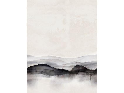 Vliesová obrazová tapeta na zeď, šedá, horizont, FW4063-1, Feature Walls, Decoprint, velikost 2,12 x 2,8 m