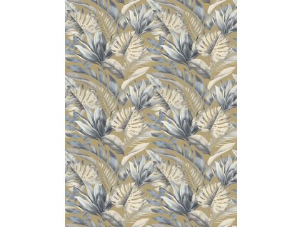 Vliesová obrazová tapeta na zeď, béžová, listy, FW4059-6, Feature Walls, Decoprint, velikost 2,12 x 2,8 m