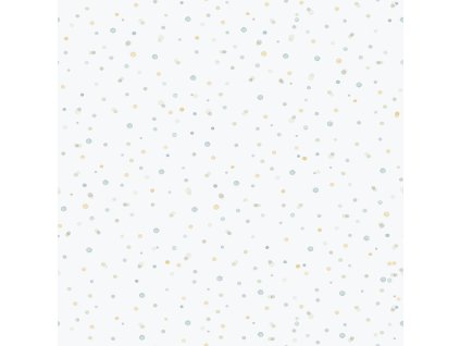 Dětská vliesová tapeta na zeď, modrá, puntíky, kaňky, 289-2, Enzo, ICH Wallcoverings, velikost 10,05 x 0,53 m