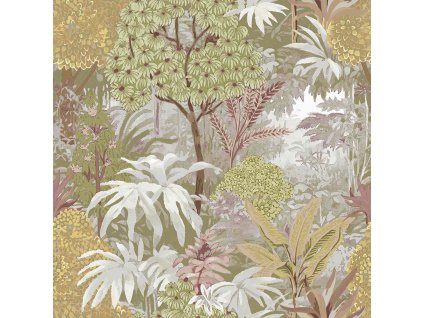 Vliesová tapeta na zeď, zelená, listy, 15501, Botany House, Cristiana Masi by Parato, velikost 10,05 x 0,53 m