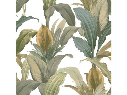 Vliesová tapeta na zeď, zelená, listy, 15513, Botany House, Cristiana Masi by Parato, velikost 10,05 x 0,53 m