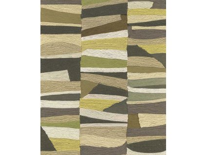 Vliesová tapeta na zeď, zeleno-béžová,  imitace rohože, 340571, Groovy, Eijffinger, velikost 10 x 0,7 m