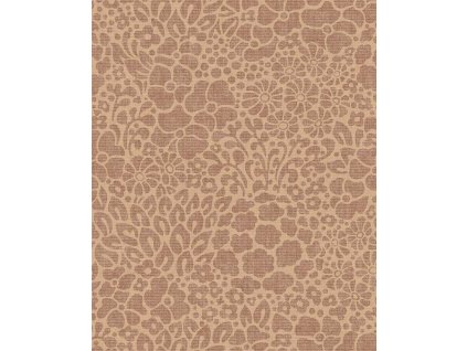 Vliesová tapeta na zeď, hnědo-oranžová, květiny, 340553, Groovy, Eijffinger, velikost 10 x 0,52 m