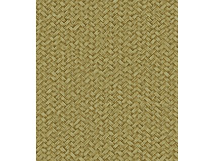 Luxusní vliesová tapeta na zeď, zelená, imitace rohože, Z57716, Architexture 2,  Zambaiti Parati, velikost 10,05 x 0,53 m