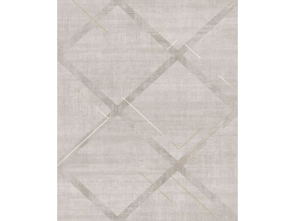 Geometrická vliesová tapeta na zeď, šedo-béžová, 124122, Element, Graham Brown Premium, velikost 10 x 0,52 m