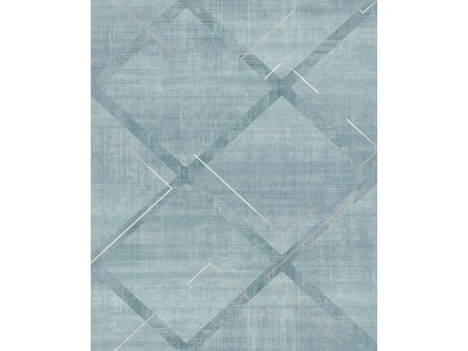 Geometrická vliesová tapeta na zeď, modrá, 124121, Element, Graham Brown Premium, velikost 10 x 0,52 m