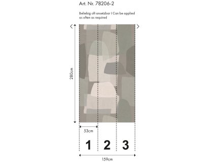 Vliesová tapeta na zeď A.S. Création Anna D'Andrea 782062, velikost 1,59 m x 2,80 m