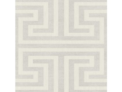 Vliesová tapeta na zeď, geometrická, šedo-krémová, 27516, Sintesi, Cristiana Masi by Parato, velikost 10,05 x 0,53 m