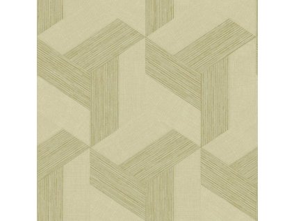 Vliesová tapeta na zeď, geometrická, béžovo-zelená, 27505, Sintesi, Cristiana Masi by Parato, velikost 10,05 x 0,53 m