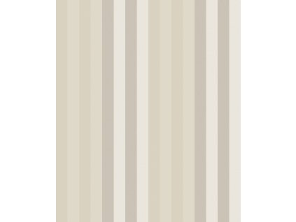 Vliesová tapeta na zeď, krémovo-béžová, geometrická, pruhy, ROM505, Romance, Masureel, velikost 10,05 x 0,53 m