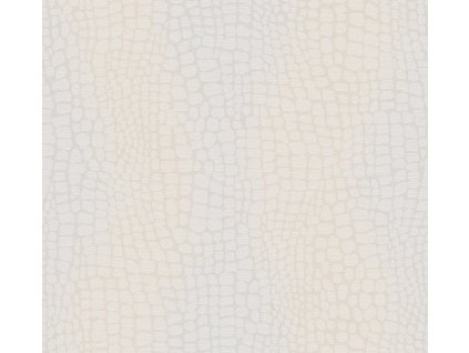 Vliesová tapeta na zeď, krémová, imitace kůže, ZON301, Amazone, Masureel, velikost 10,05 x 0,7 m