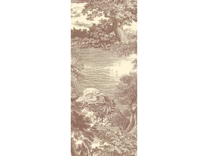 Vliesová obrazová tapeta na zeď, hnědá, les, stromy, DGSAL1041-260, Amazone, Masureel, velikost 1,27 x 2,6 m
