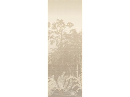 Vliesová obrazová tapeta na zeď, šedo-béžová, palmy, DGZON1013-260, Amazone, Masureel, velikost 1,06 x 2,6 m