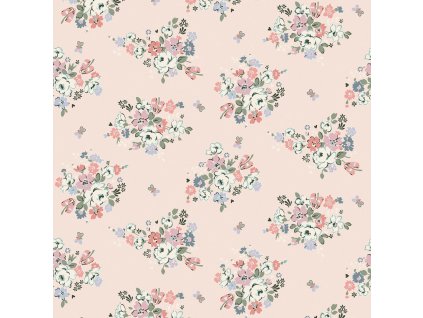 Vliesová tapeta na zeď, růžová, květiny, 125508, Cath Kidstone, velikost 10 x 0,52 m