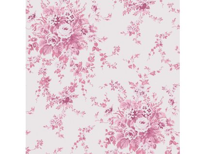 Vliesová tapeta na zeď, růžová, květiny, 125126, Shabby Chic by Rachel Ashwell, velikost 10 x 0,52 m
