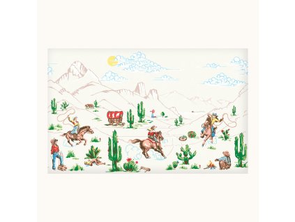 Vliesová obrazová tapeta na zeď, Cowgirls, 127718FXST, Cath Kidstone, velikost 4 x 2,5 m