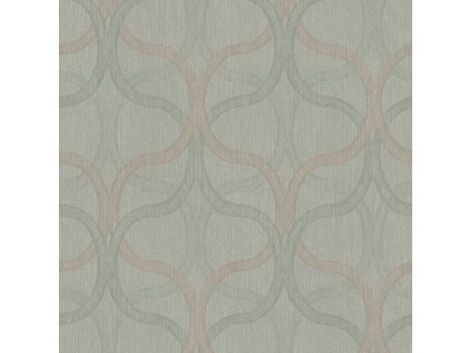 Geometrická vliesová tapeta na zeď, zelená, 128003, Refine, Graham Brown Boutique, velikost 10 x 0,52 m
