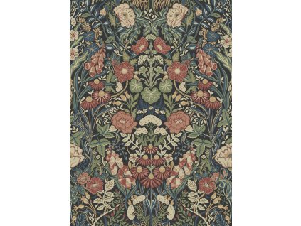 Vliesová tapeta na zeď, černá, květiny, 5722, Orangeri,  Borastapeter, velikost 10,05 x 0,53 m