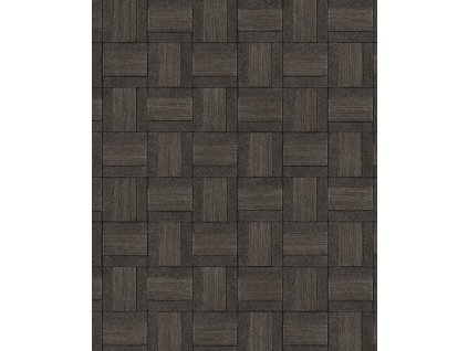 Vliesová tapeta na zeď, hnědá, imitace obložení, 350566, Riviera Maison,  Eijffinger, velikost 10 x 0,52 m