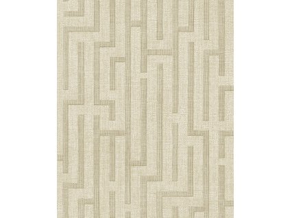 Vliesová tapeta na zeď, béžová, imitace látky, 350531, Riviera Maison,  Eijffinger, velikost 10 x 0,52 m