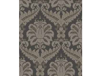 Vliesová tapeta na zeď, černo-šedá, zámecká, 35929, Ornamenta, Parato by Cristiana Masi, velikost 10,05 x 0,53 m