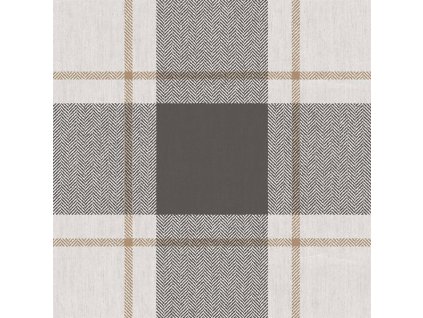 Vliesová tapeta na zeď, šedo-černá, imitace látky, 38409, Top Stripes, Parato by Cristiana Masi, velikost 10,05 x 0,53 m