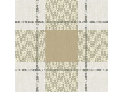Vliesová tapeta na zeď, zeleno-béžová, imitace látky, 38405, Top Stripes, Parato by Cristiana Masi, velikost 10,05 x 0,53 m