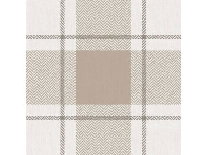 Vliesová tapeta na zeď, šedo-béžová, imitace látky, 38401, Top Stripes, Parato by Cristiana Masi, velikost 10,05 x 0,53 m
