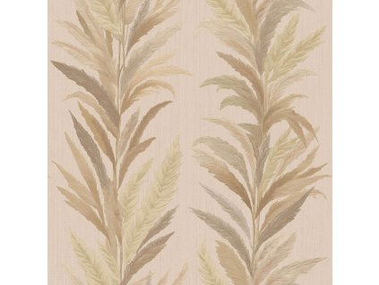 Vliesová tapeta na zeď, zlato-béžová, listy, 35904, Ornamenta, Parato by Cristiana Masi, velikost 10,05 x 0,53 m