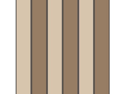 Vliesová tapeta na zeď, hnědá, imitace látky, pruhy, 38469, Top Stripes, Parato by Cristiana Masi, velikost 10,05 x 0,53 m