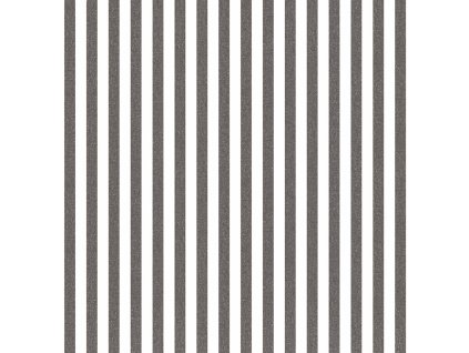 Vliesová tapeta na zeď, černo-bílá, imitace látky, pruhy, 38439, Top Stripes, Parato by Cristiana Masi, velikost 10,05 x 0,53 m