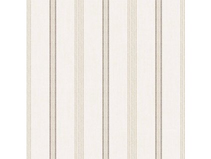 Vliesová tapeta na zeď, šedo-béžová, imitace látky, pruhy, 38426, Top Stripes, Parato by Cristiana Masi, velikost 10,05 x 0,53 m