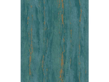 Vliesová tapeta na zeď, tyrkysová, štuková omítka, 35167, City Romance, Marburg, velikost 10,05 x 0,53 m