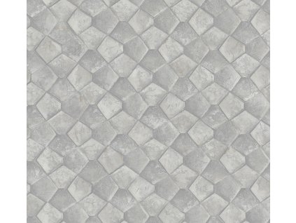 Geometrická vliesová tapeta na zeď, šedá, 34907, Eclectic, Marburg, velikost 10,05 x 0,7 m