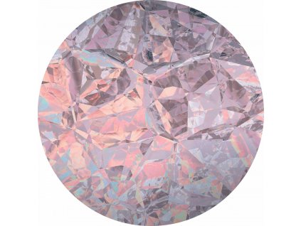 Kulatá samolepicí vliesová fototapeta KOMAR DOTs D1-009 Glossy Crystals, velikost ø 125 cm