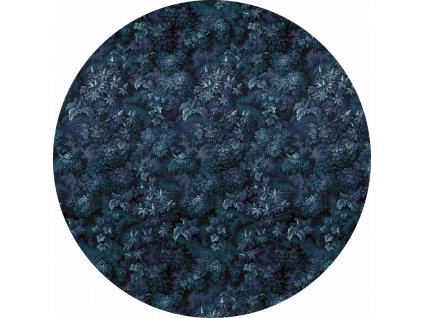 Kulatá samolepicí vliesová fototapeta KOMAR DOTs D1-038 Azul, velikost ø 125 cm