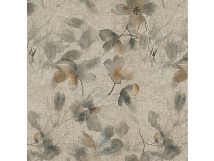 Luxusní béžová vliesová květinová tapeta na zeď 72955, Zen, Emiliana Parati, velikost 1,06 x 10,05 m