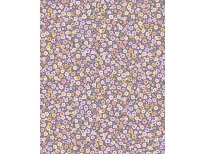 Fialová květinová vliesová tapeta na zeď, 323063, Explore, Eijffinger, velikost 0,52 x 10 m