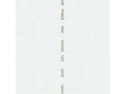 Bílo-šedá vliesová tapeta na zeď, zlaté pruhy UC51009, Unconventional 2, Emiliana Parati, velikost 0,53 x 10,05 m